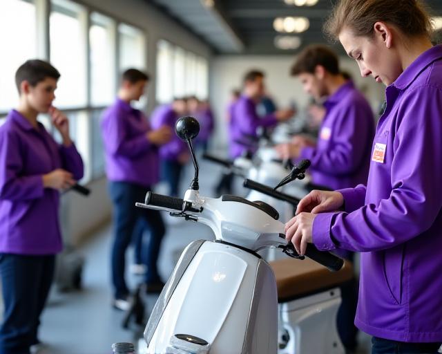 I nostri tecnici al lavoro nella sede di Via del Boschetto